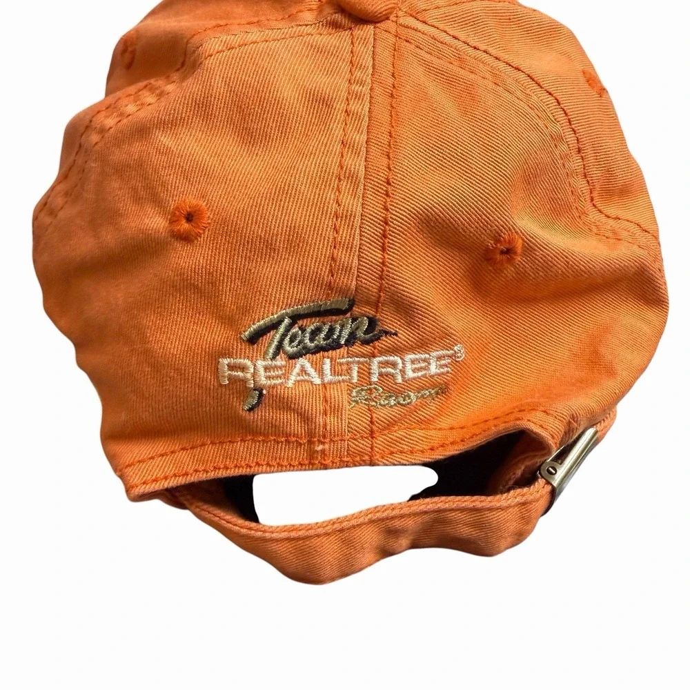 Dale Earnhardt Jr. #29 Chase Authentics NASCAR Signed Orange Strapback Hat
